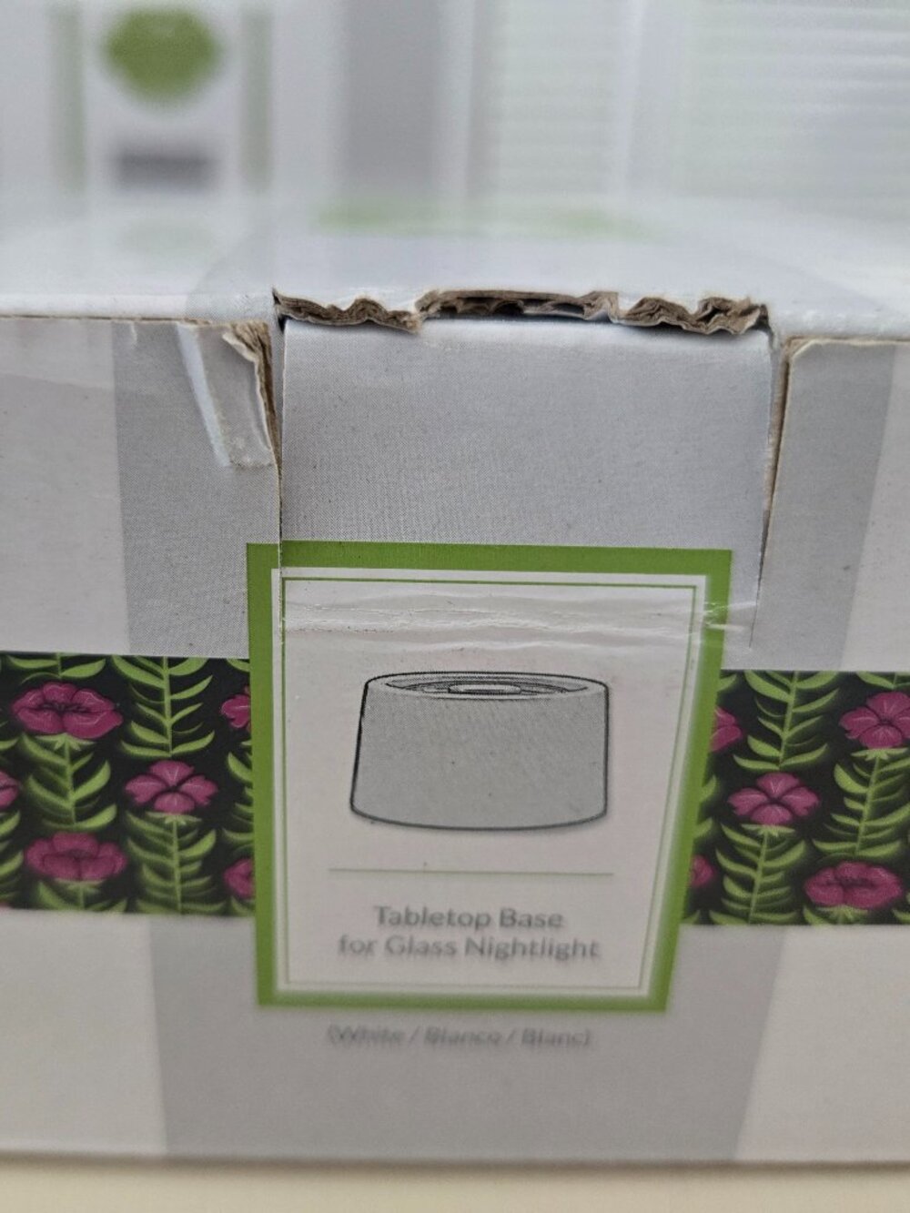 Scentsy Tabletop Base For Glass Nightlight 15W Plugin Wax Warmer White 39447